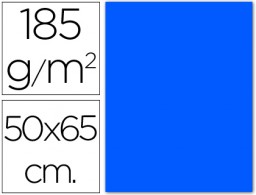 Cartulina Guarro 50x65cm. 185g/m² azul mar
